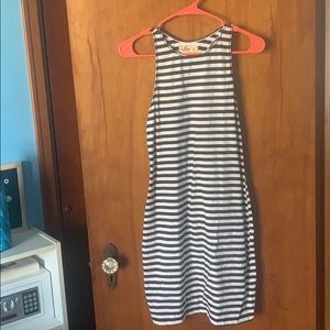 Blue and white striped hollister dress